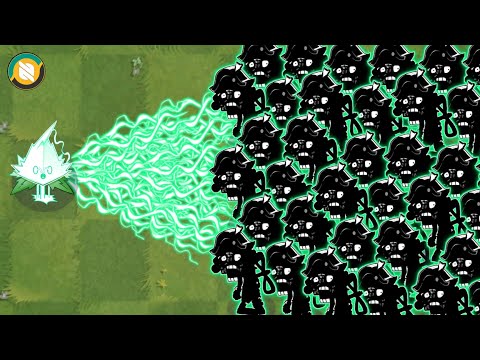 Pvz 2 One Plants Max Level Power Up Vs 100 Nutcracker Zombie - Who Will Win?