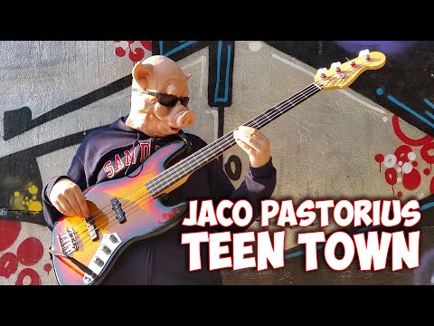 TEEN TOWN - Jaco Pastorius - crazy fretless bass cover