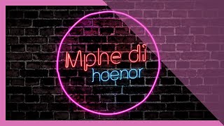 Mphe Di Hoenor (lyric animation)