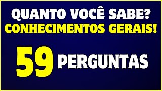 VOCÊ TEM UM CONHECIMENTO GERAL AVANÇADO SE ACERTAR NO MÍNIMO 20 PERGUNTAS!