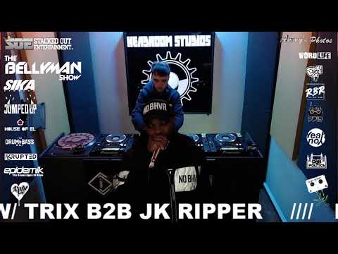 Redmano w/ Trix b2b JK Ripper - The Bellyman Show @stackedoutentertainment