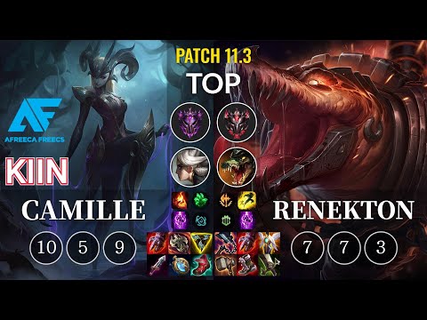 AF Kiin Camille vs Renekton Top - KR Patch 11.3