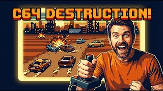 Design, Race, Destroy | Racing Destruction Set C64 Gameplay