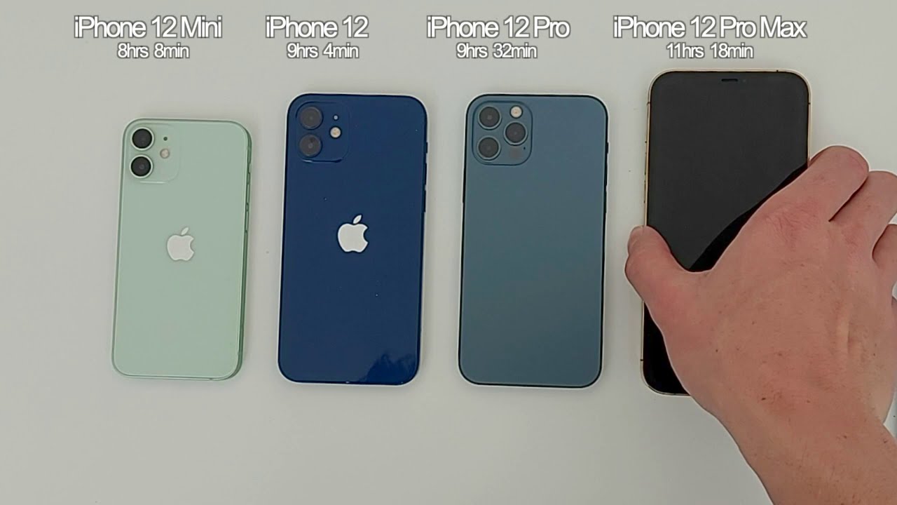 iphone 12 pro vs 12 mini battery test