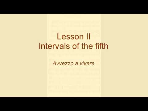 Vaccai Metodo pratico di canto italiano - Lesson II  Intervals of the fifth  Avvezzo a vivere ( 4 )