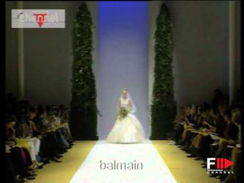 "Balmain" Autumn Winter 2001 Bridalwear Paris & Rome by FashionChannel