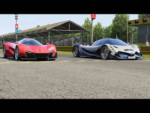 Ferrari Xezri Competizione Concept vs Devel Sixteen at Monza Full Course