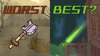 What is the Best Lvl 1 Weapon? - Castle Crashers