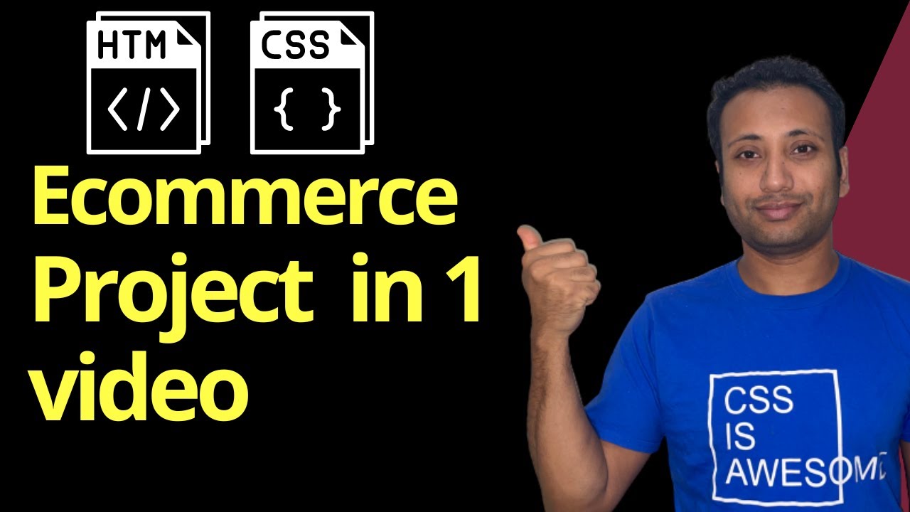 E commerce project design with HTML and CSS Bangla Tutorial