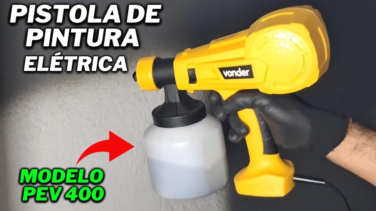 😱TESTEI A MAIS VENDIDA PISTOLA de PINTURA ELÉTRICA da VONDER PEV 400 SERÁ QUE É BOA?#testei #review
