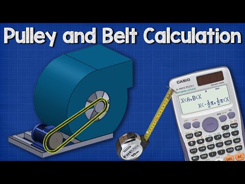 Pulley Belt CALCULATIONS - Belt length, distance between pulley wheels Video