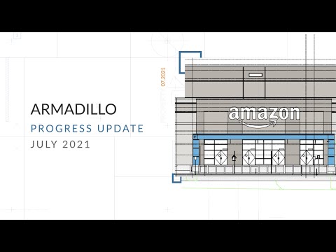 Aerial Progress Video- Amazon Distribution Center, Amarillo Texas- July 2021