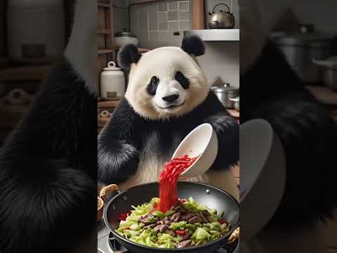 When a Cat and Panda Battle for Culinary Supremacy