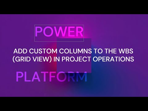 Microsoft Project Operations: Harness Custom Columns in WBS for Enhanced Workflow Mastery Microsoft Project Operations: Harness Custom Columns in WBS for Enhanced Workflow Mastery