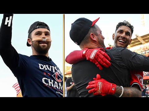 David Fry Joins Guardians Celebration After Walk-Off to Clinch AL Central