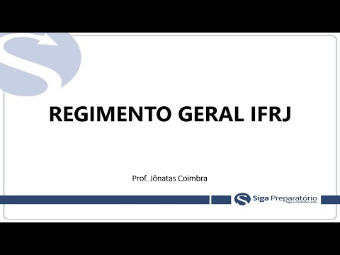 REGIMENTO GERAL | IF-RJ | PARTE 01