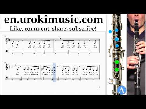 Clarinet lessons Ariana Grande - No Tears Left To Cry Sheet Music Tutorial um-ih352
