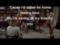 Glee - Saving all my Love For you - Lyrics 