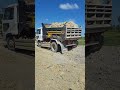 Dump truck activity on the road Construction. #Bulldozer #dumptruck #tractor