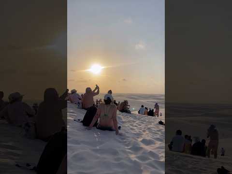 Por do Sol na lagoa bonita | lençóis maranhense
