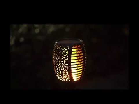 1/2/4/6/8/10Pcs Solar Flame Torch Lights Flickering Light Waterproof