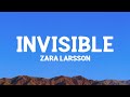 Zara Larsson Invisible Lyrics