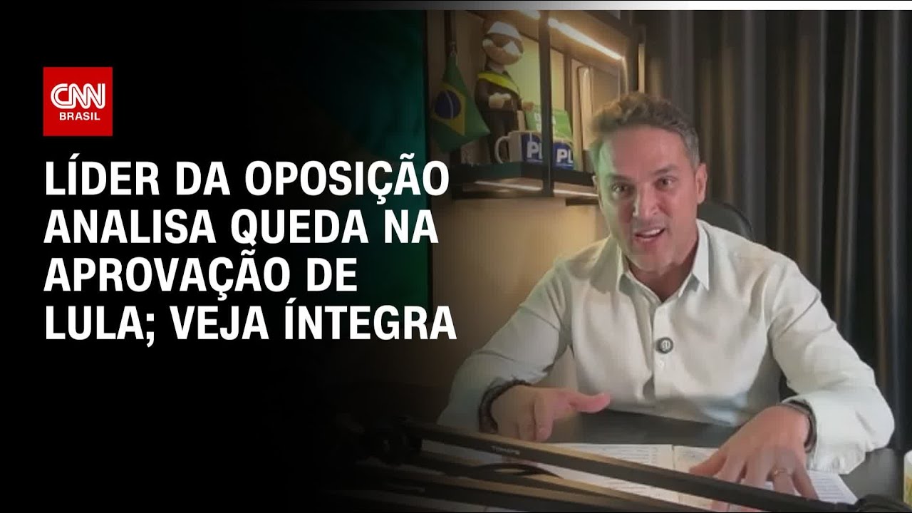 Líder da oposição analisa queda na aprovação de Lula; Veja íntegra | CNN ARENA