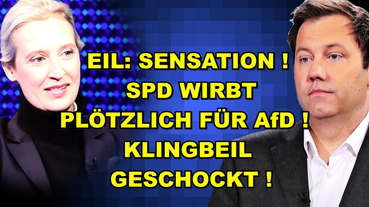 SPD WIRBT für AfD! Klingbeil GESCHOCKT!