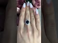 Серебряное кольцо с сапфиром nano 2.963ct