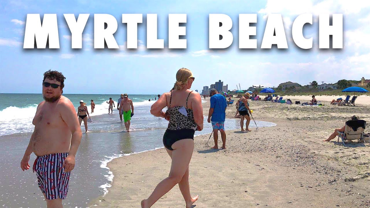 Immersive street-level walking tour through Myrtle Beach, SC, United States, showcasing authentic urban landscapes, local architecture, and the vibrant atmosphere of the city's neighborhoods