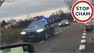 Policja i SOP spycha z drogi DK74 !