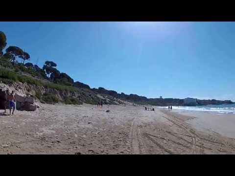 На пляже LLARGA Salou 1. GoPro 