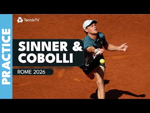 LIVE STREAM: Jannik Sinner and Flavio Cobolli in an All-Italian Practice