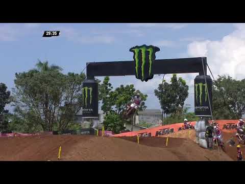 Evans & Harrison Crash - MX2 Race 1 Start - MXGP of Indonesia 2019