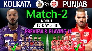 IPL 2023 2nd Match | Kolkata Vs Punjab Details & Playing 11 | KKR Vs PBKS Match-2 IPL 2023 Preview