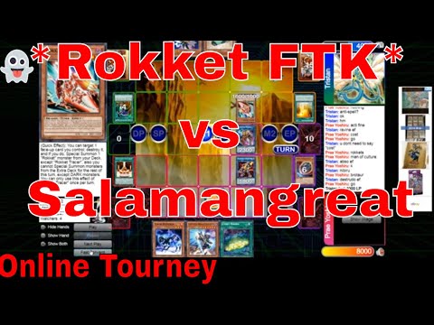 Rokket FTK Vs Salamangreat Online DB Tournament Yugioh 2020