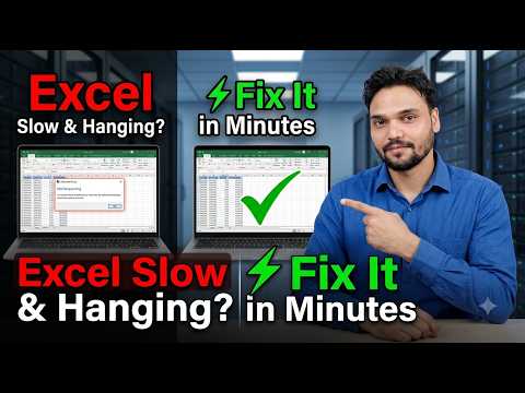 Excel Slow & Hanging? ⚡ Fix It in Minutes