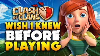 10 Things i WISH i KNEW Before Playing Clash of Clans