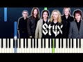 Come Sail Away - STYX -  Easy Piano Tutorial