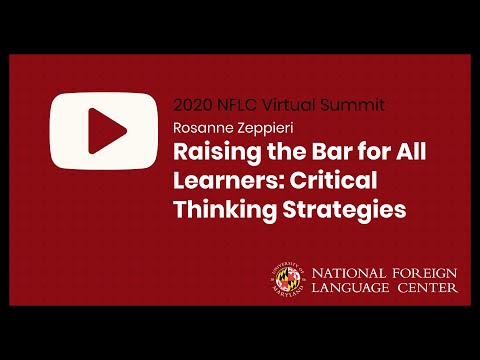 NFLC Virtual Summit (2020): Raising the Bar for All Learners - Rosanne Zeppieri
