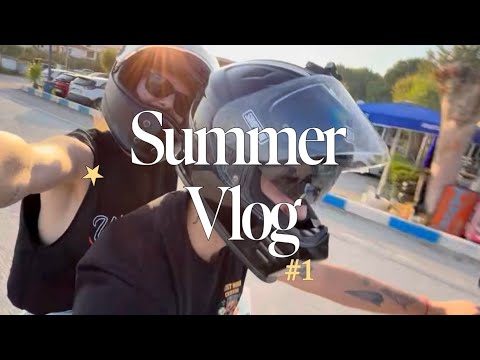 Denize Girecektik, Kalabalığa Daldık! | İlk Tatil Vlogumuz 🤦‍♀️  #youtube #harleydavidson #motovlog