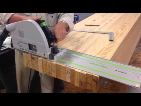 Festool TS75 Track Saw used in Workbench Class