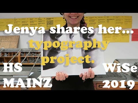 [Jenya shares her...] Typography Project | HS Mainz
