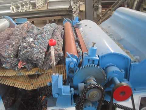 Cotton waste recycling machine