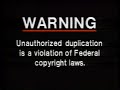FBI Warning VHS