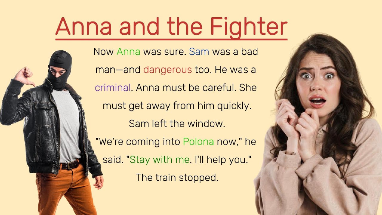 Anna and the Fighter Learn English Graded Reading | Learn English Through Story | Basic English #10