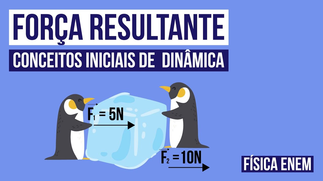 FORÇA RESULTANTE: conceitos iniciais de  Dinâmica | Fundamentos de Física para o Enem | Flaversson