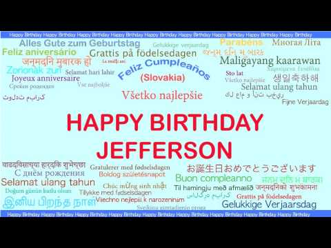 Jefferson   Languages Idiomas - Happy Birthday