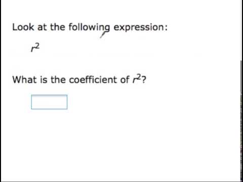 Identify terms and coefficients