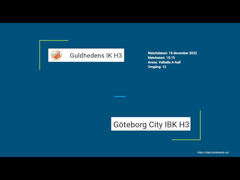 Guldheden vs Göteborg City - 18 december 2022 - Herrar innebandy